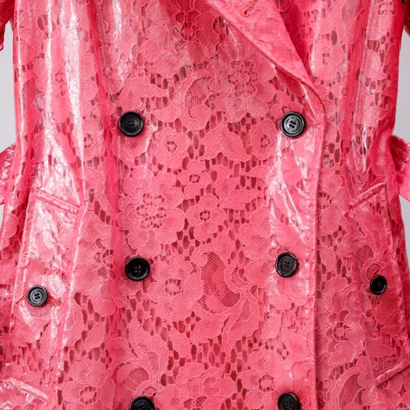 Burberry Pink Eastheath Embellished Trench Coat - Picture 11 of 16